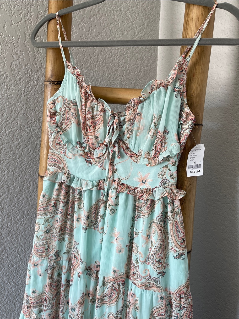 Privy Paisley Ruffled Tiered Maxi Dress🦋 - Picture 2 of 8